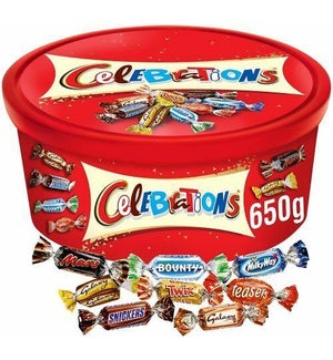 Celebration Chocolate Tub  650g * 8